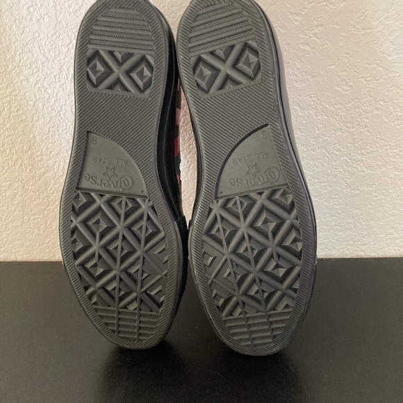 NEW MENS CONVERSE ONE STAR OX 160913C SZ 10  BLK RED SNEAKERS ATHLETIC SHOES - Picture 5 of 12